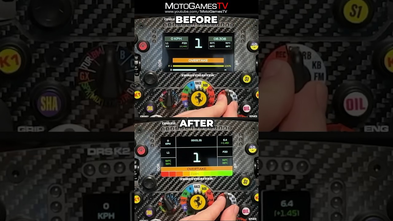 Thrustmaster SF1000 Updated Screen in F1 23 Native Mode
