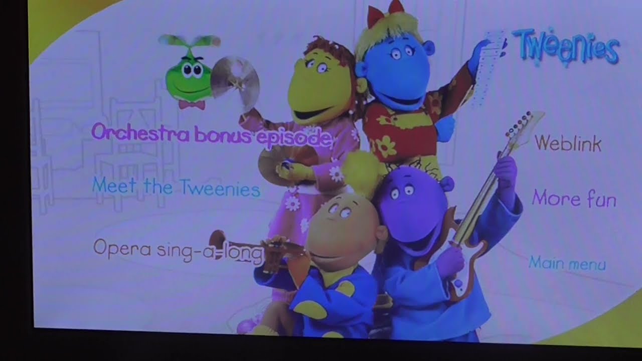 Tweenies- Let's All Make Music- DVD Menu Walk-through