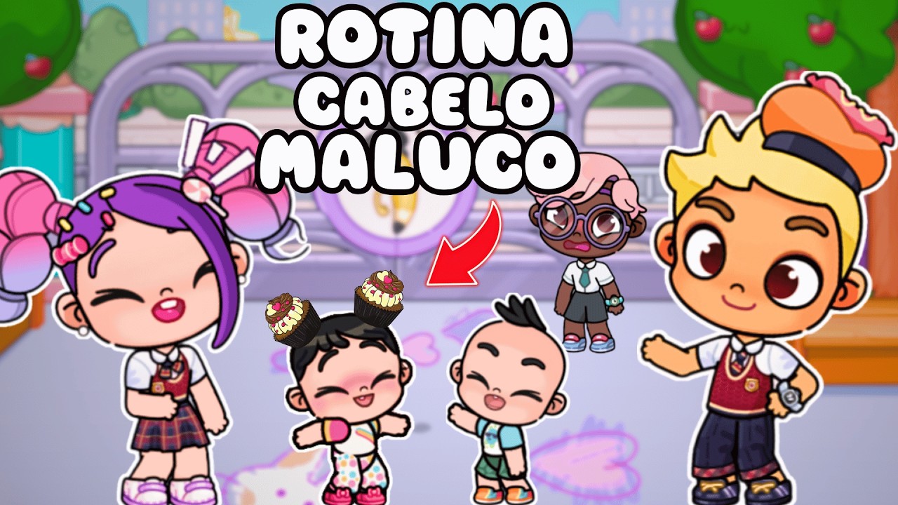 ROTINA CABELO MALUCO NA ESCOLA | AVATAR WORLD ROTINAS E HISTÓRIAS