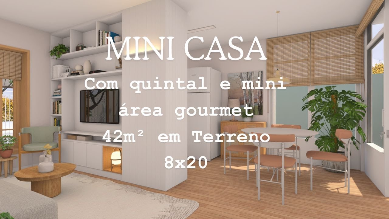 Mini Casa 42m² com quintalzinho e área gourmet