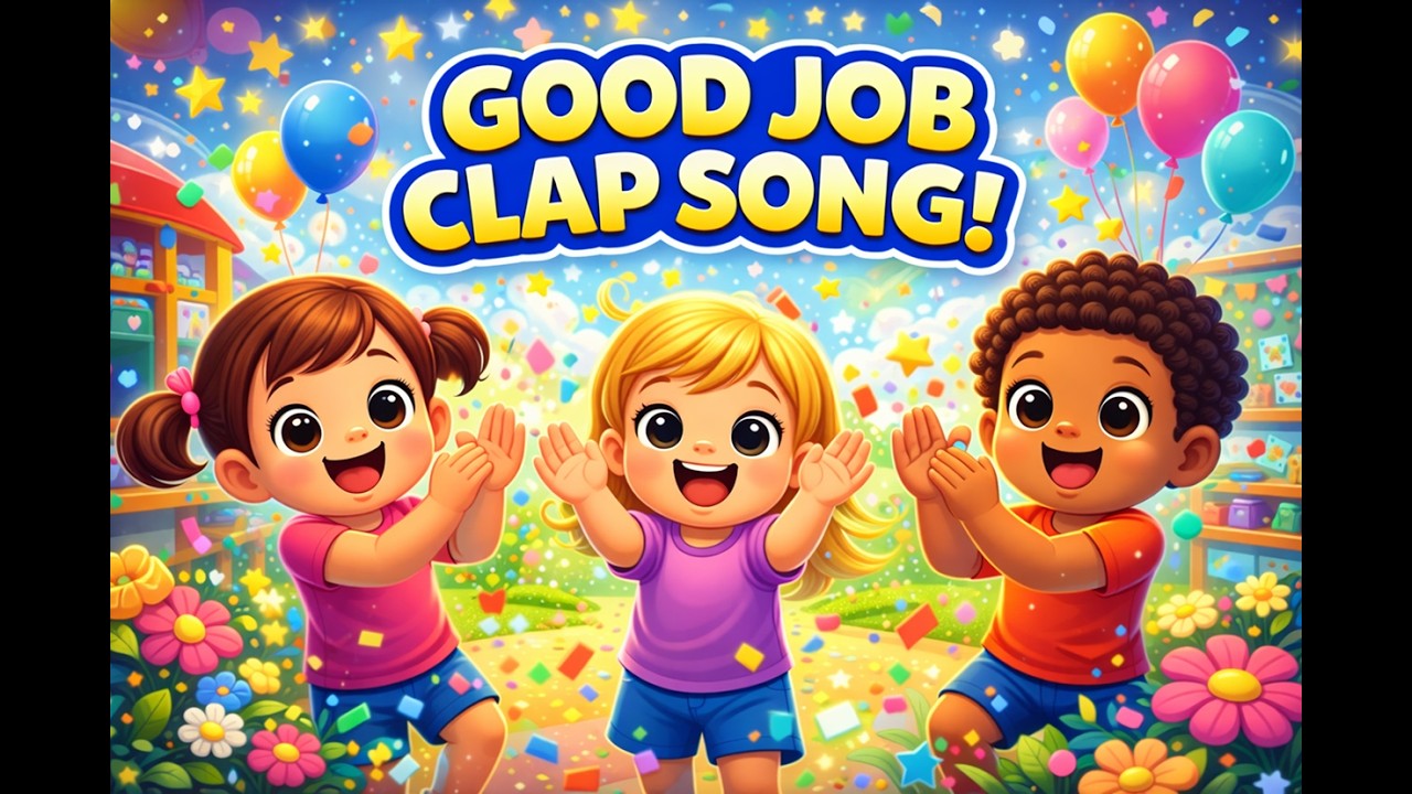 Good Job Clap Song 👏 Kids Learning & Celebration Song | Fun Action Rhyme | Nursery rhyme