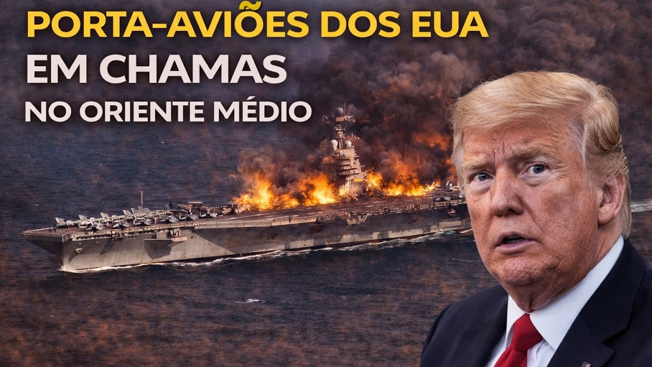 Porta-aviões dos EUA em chamas por 30 horas durante guerra com o Irã - Como isso aconteceu?
