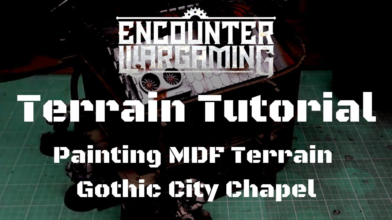 Table Top Scenics - Painting MDF Terrain - Hive City Chapel