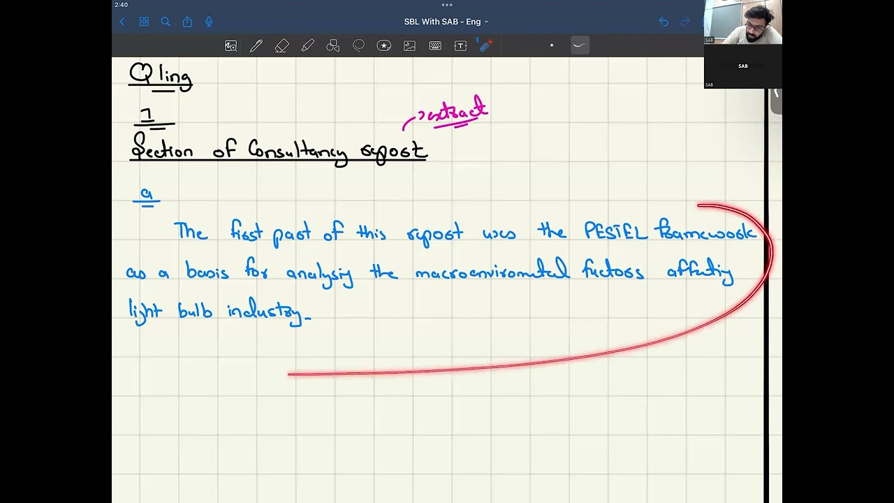 SBL (P1 & P3) - (Strategic Business Leader) - Class 02 Ling Question Discussion - Drafting