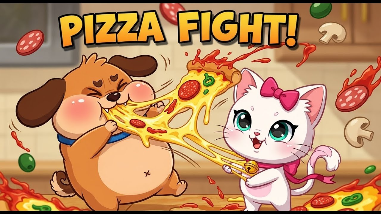 BUBO & KIKI &ndash; THE GIANT PIZZA BATTLE. @TalkingTom @cartoonnetwork @WheresChicky