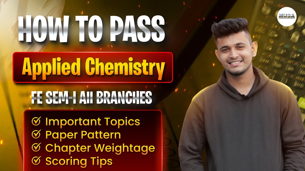 How to Pass Applied Chemistry | First Year Engineering | Most Imp Questions Discussion | MUSA 