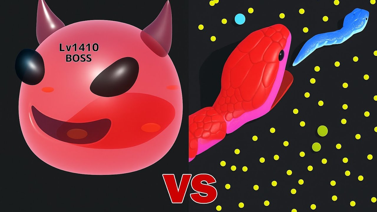 ⚔️ Snake Clash IO vs Clash of Slimes | Who Is the Real King?! 🐍👑