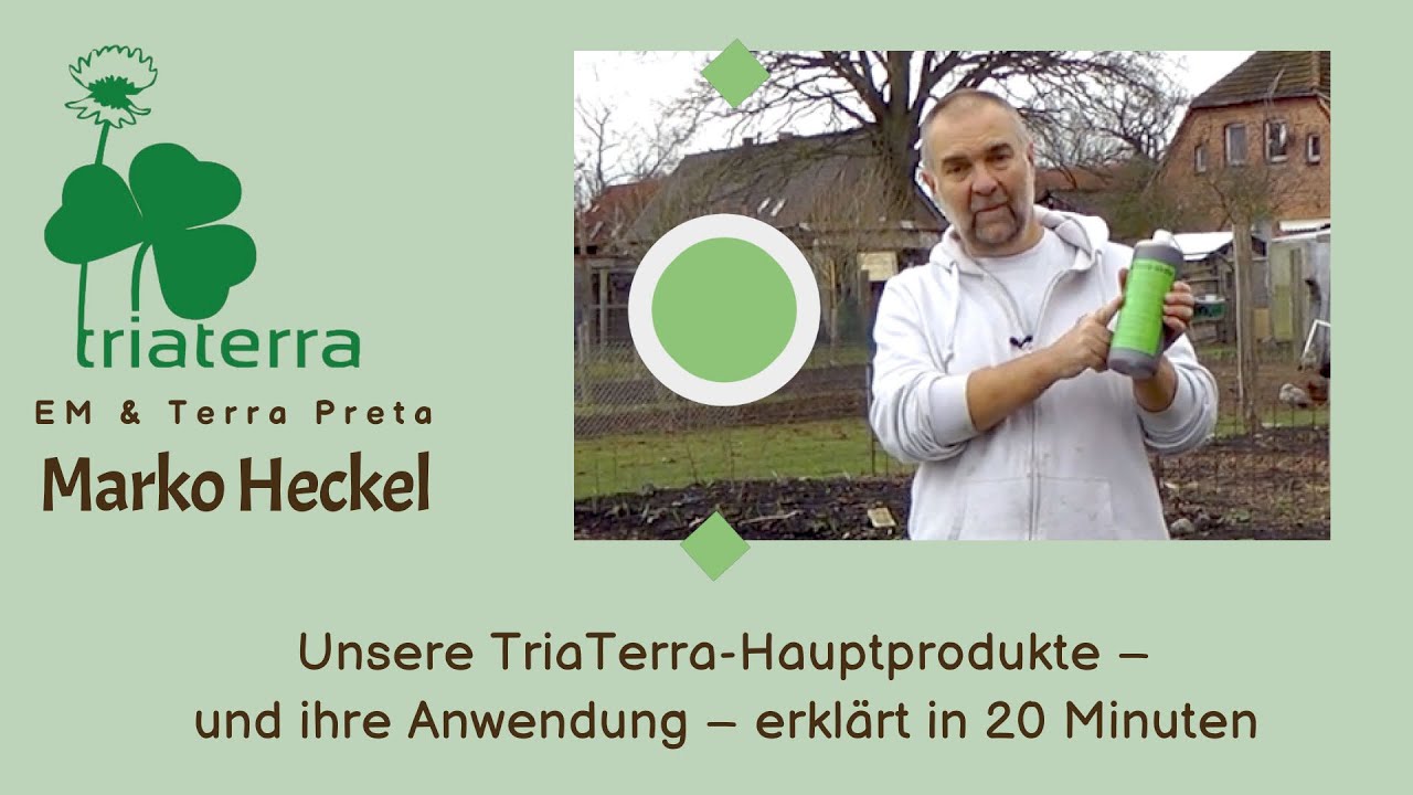 Womit starten? Zwei TriaTerra-Produkte für EM und Terra Preta – TriaTerra-aktiv und TriaTerra-Streu