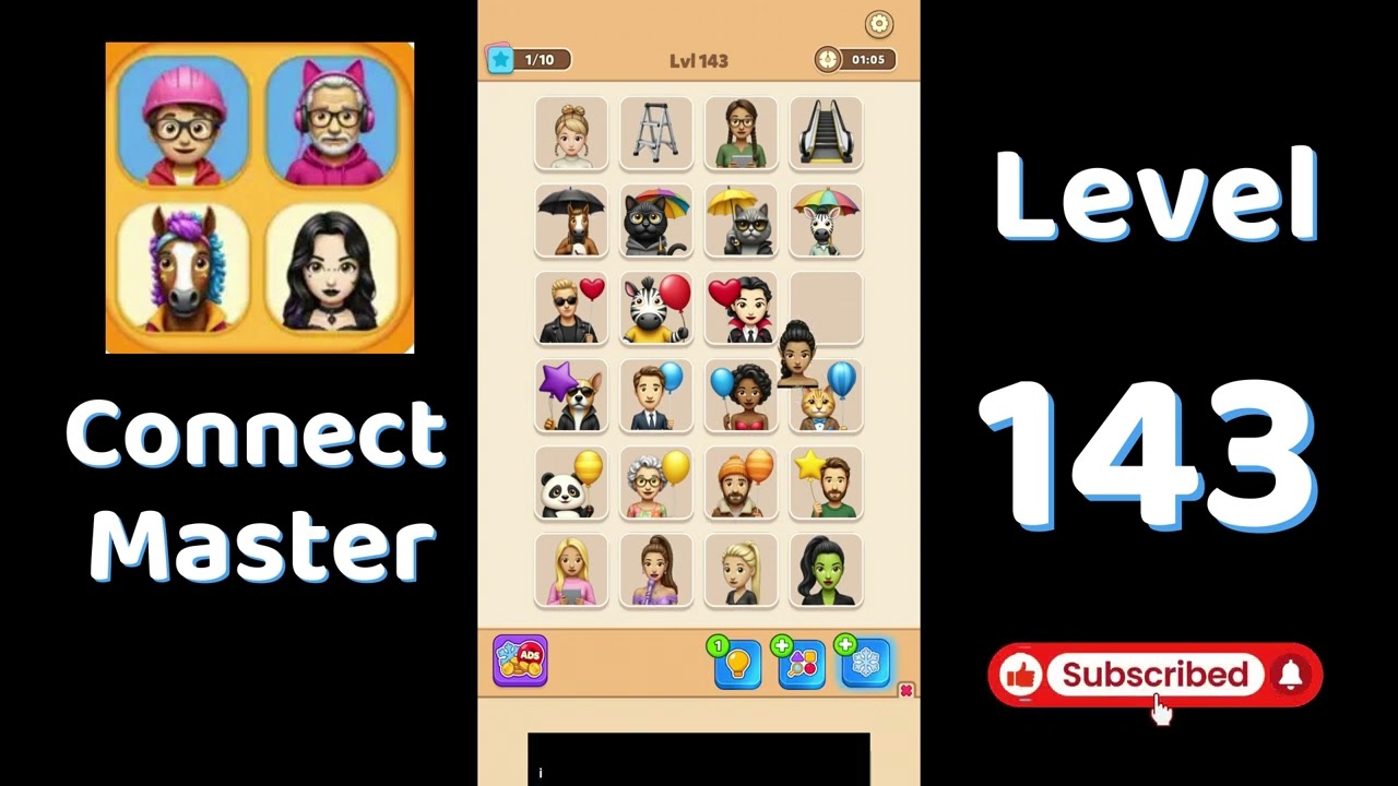 Connect Master Level 143 Walkthrough 🧩 | Match Puzzle | Puzzle Solutions & Tips | Go Answer