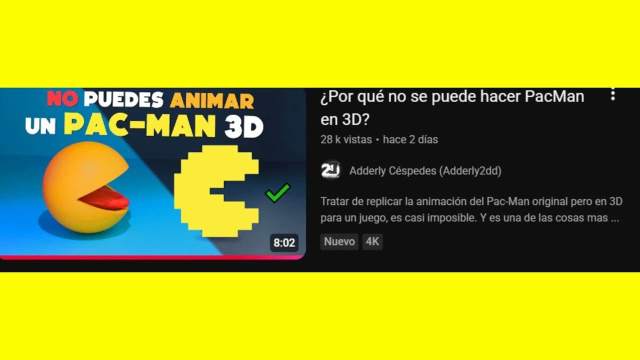 Respuesta a Adderly Cespedes, Reto Pac-Man #AdderlyCespedesRetoPacMan | NUEBOHEMIO