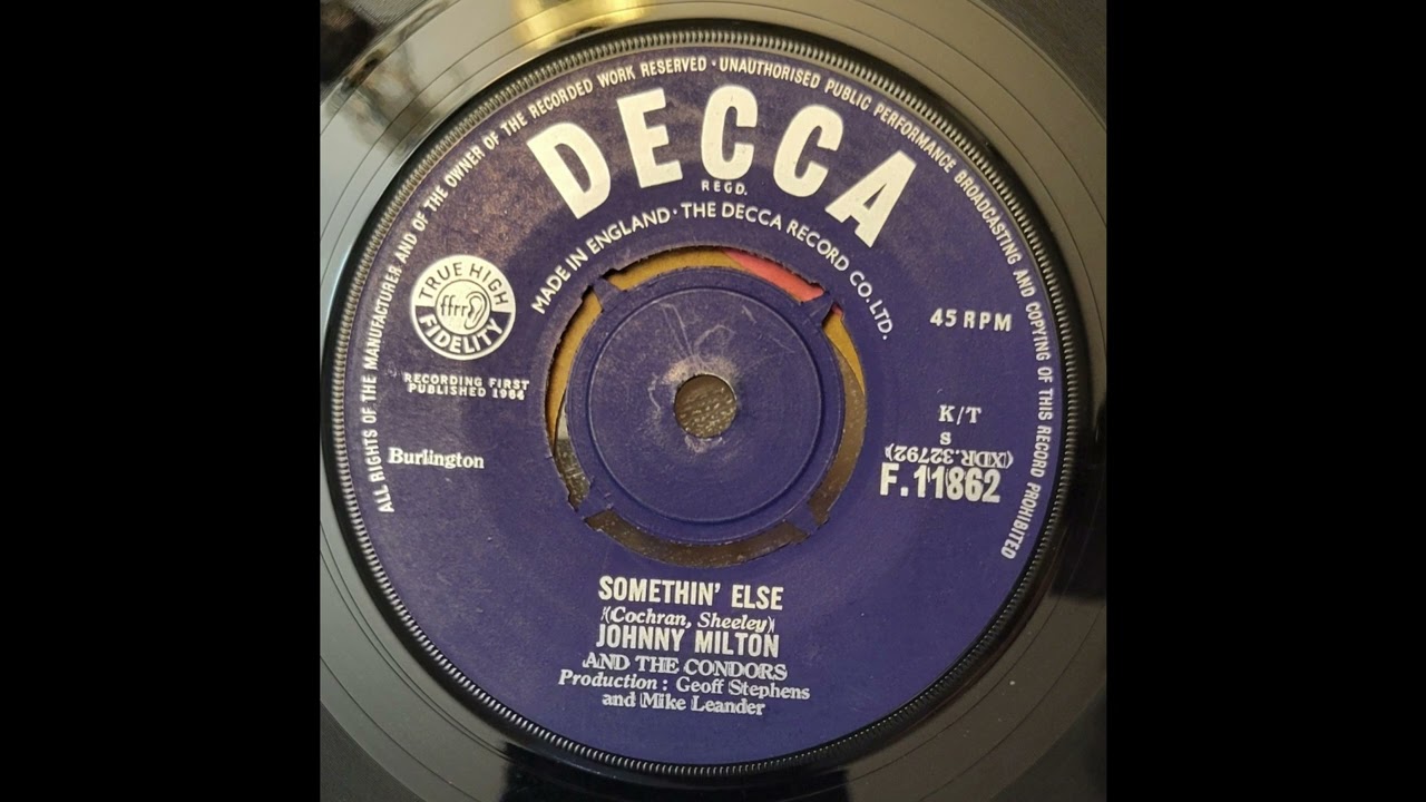 Johnny Milton And The Condors  Somethin' Else