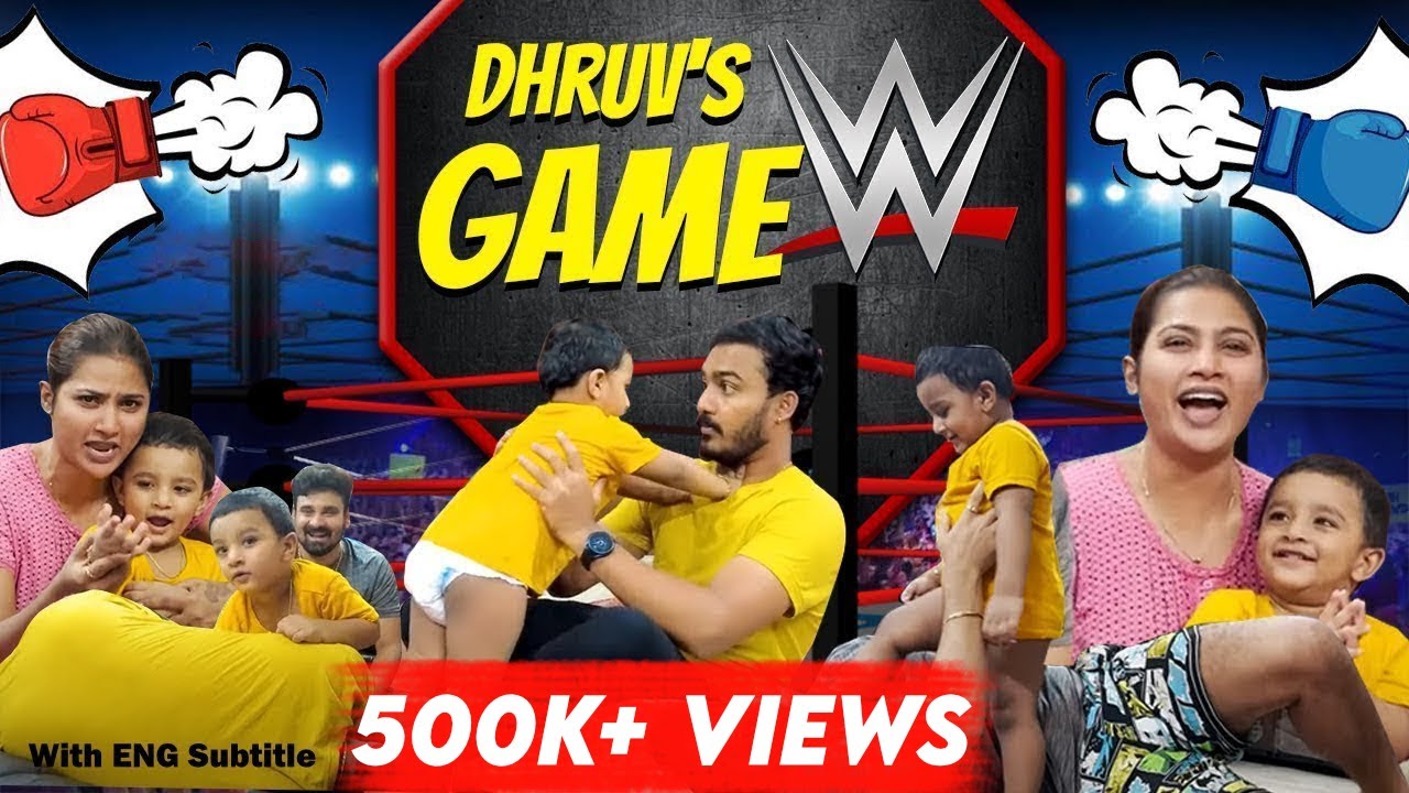Dhruv's WWE விளையாட்டு😂 | ரொம்ப சேட்டை பண்றான் 💥 | With ENG Subs | Myna Wings