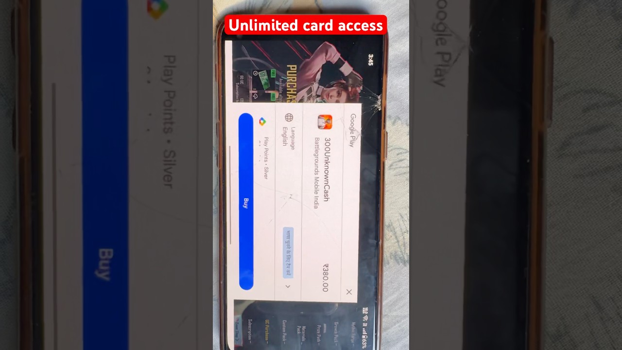 Unlimited time uc buy 380 #carding #uctrick #bgmilive #pubgmobile