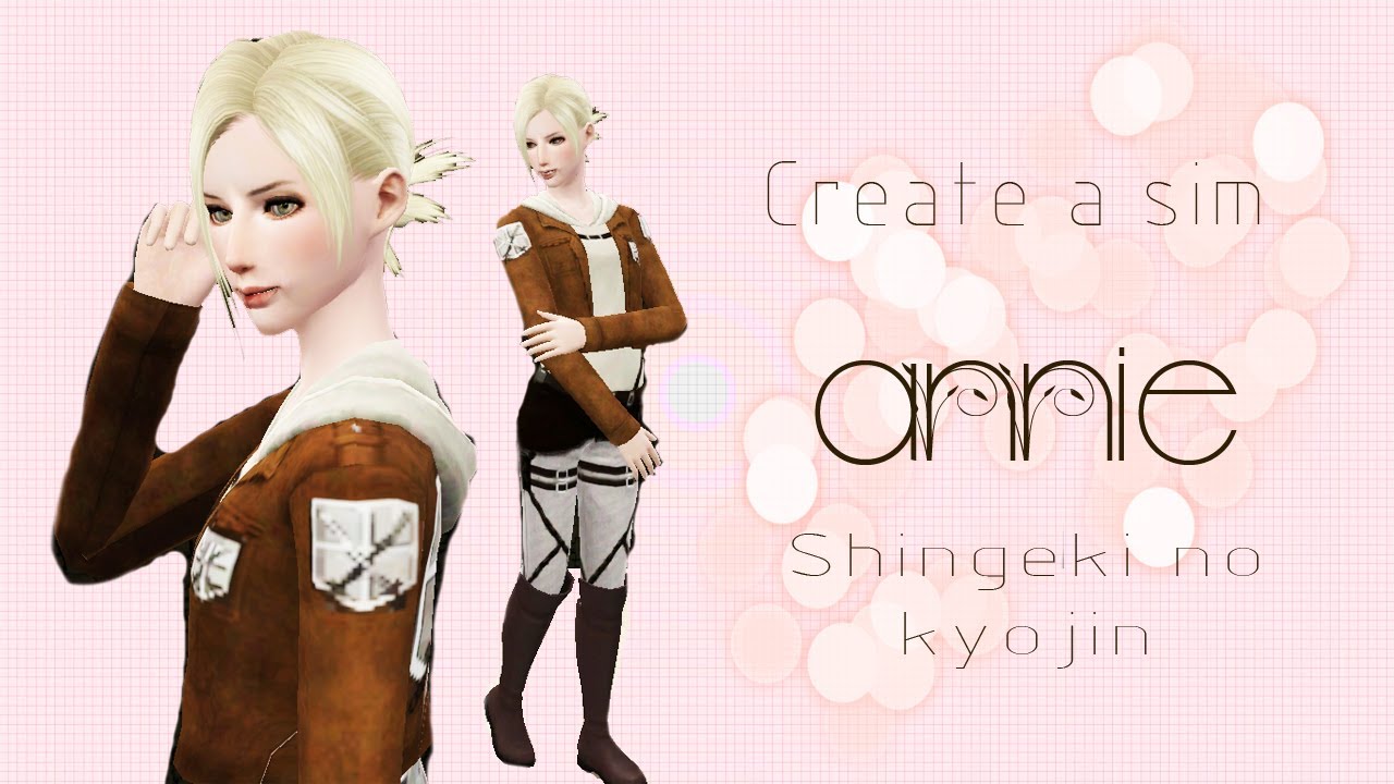 Create a sim [Annie - Singeki no kyojin] - Sims 3