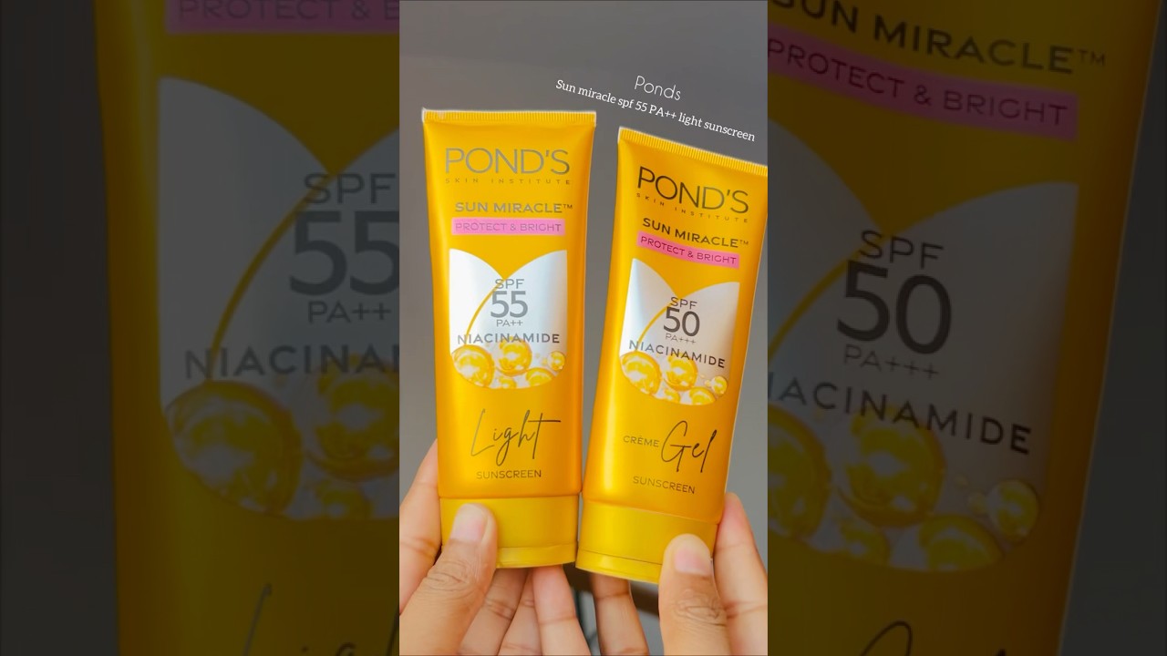 Ponds  Sunscreen/Ponds Sun Miracle Niacinamide Sunscreen Gel🧴 #sunscreen #skincare #sunprotection