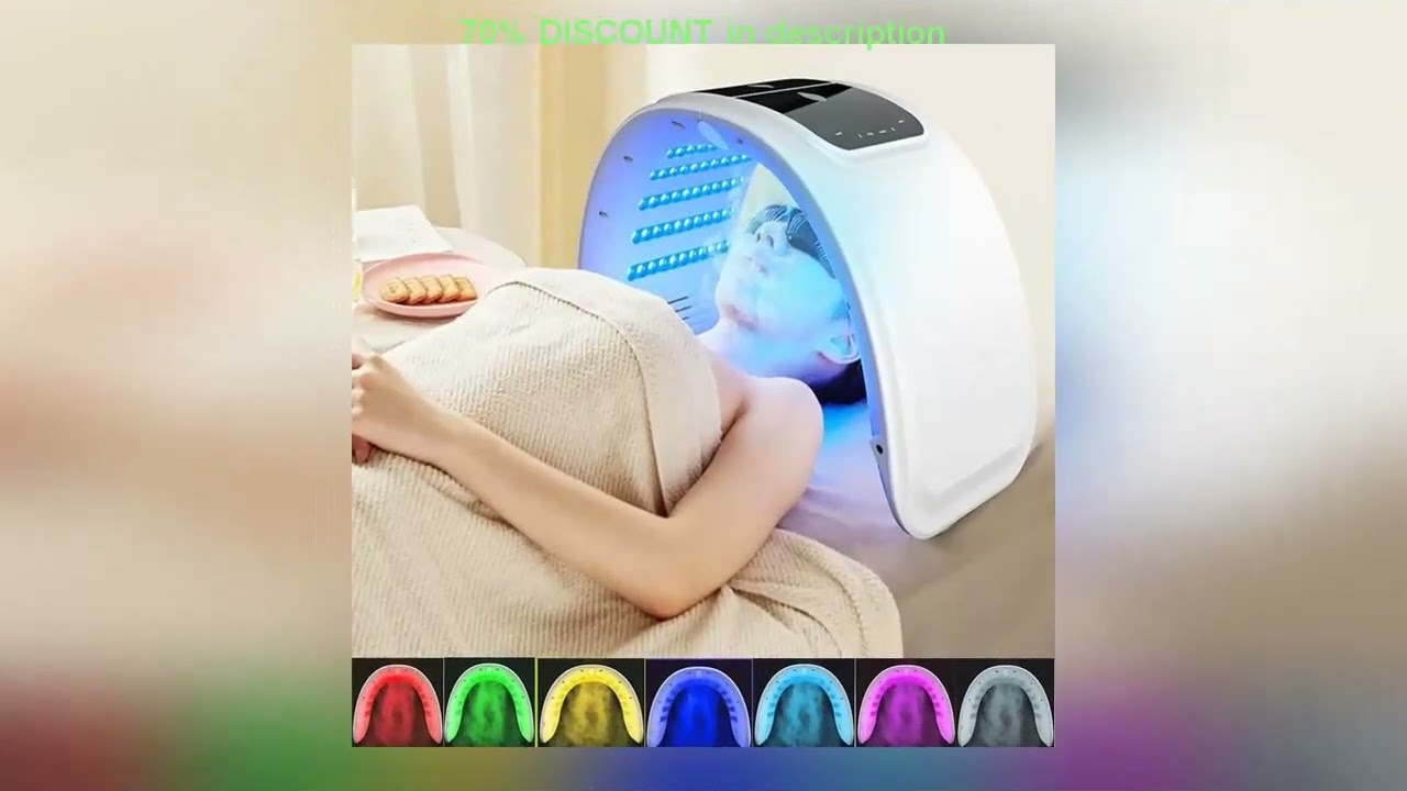 #7 Colors LED Face Mask PDT Equipment SPA Facial Spray Device Skin Rejuvenation Light Facial Body B