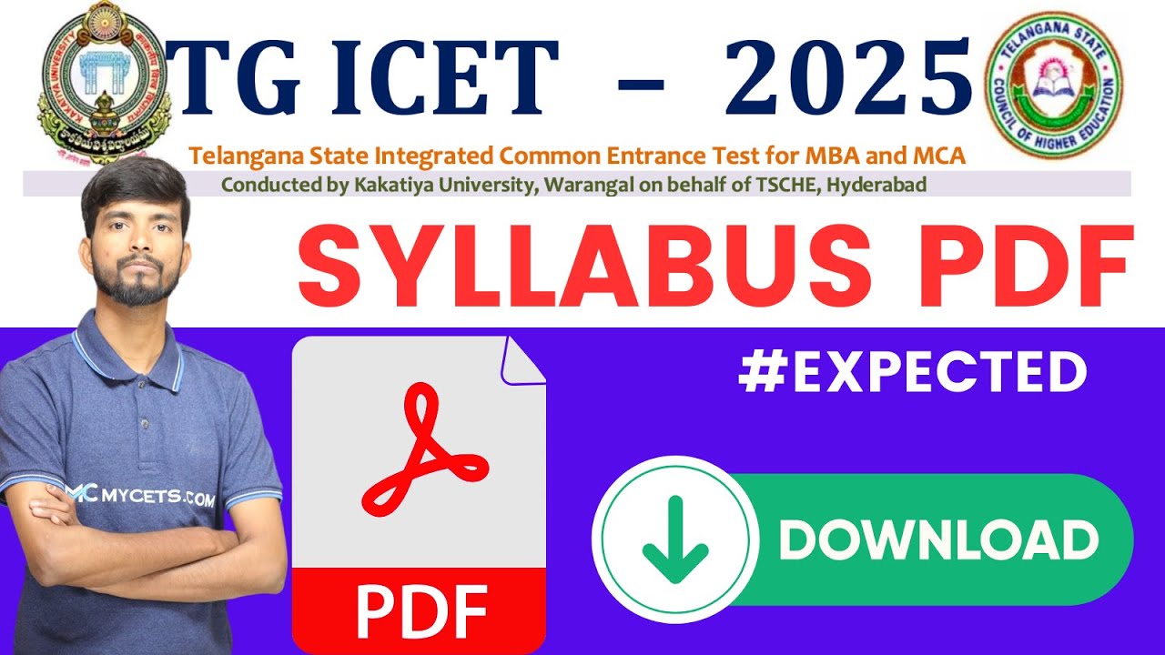 TS ICET 2025 Syllabus PDF||TG ICET 2025 Syllabus PDF Download||What is The Syllabus of ICET 2025