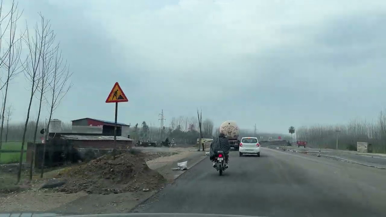 Kalesar to Yamunanagar Highway construction 