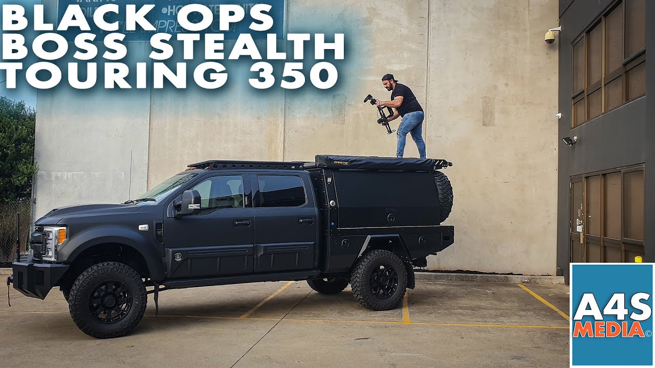 Black Ops Boss Stealth Touring 350 by Tuscany 6.7l Powerstroke V8 Turbo Diesel