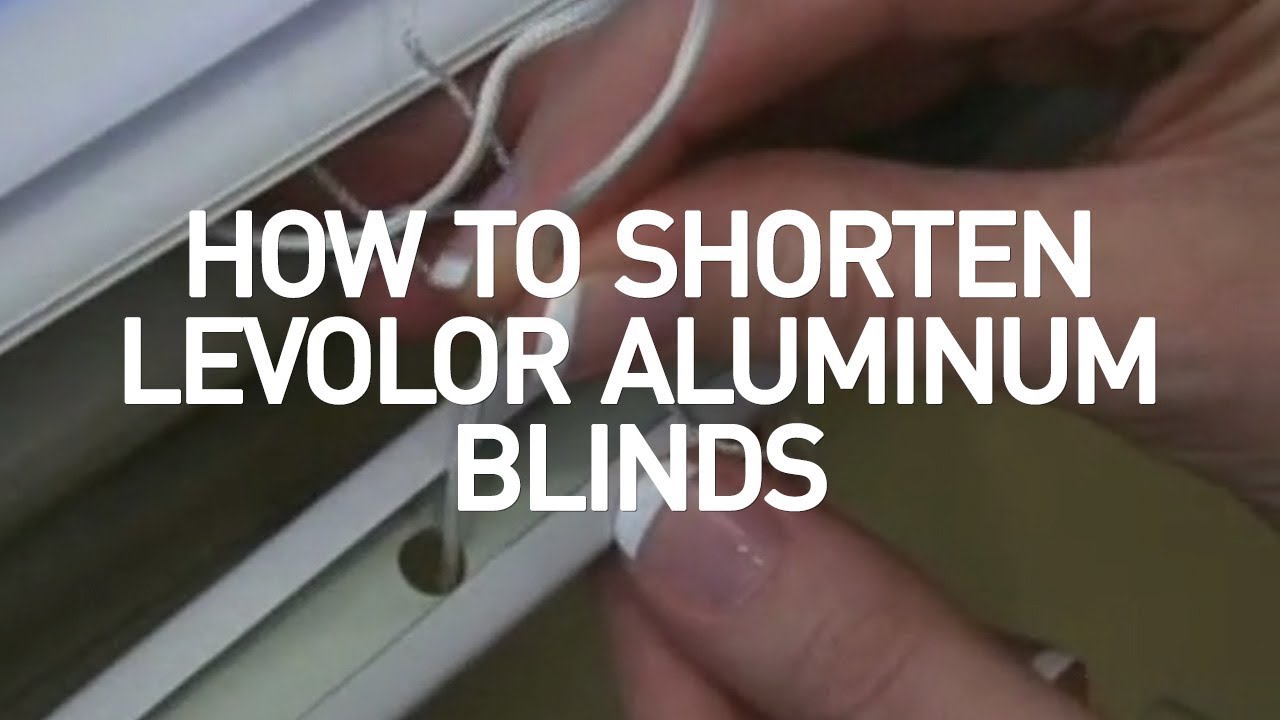 How to Shorten Aluminum Mini Blinds | Levolor Blinds