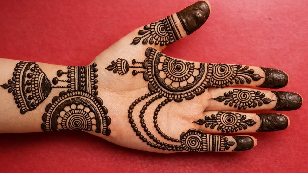 Easy beautiful front handmehndi design | simple stylish new mehandi design | mehandi design for hand