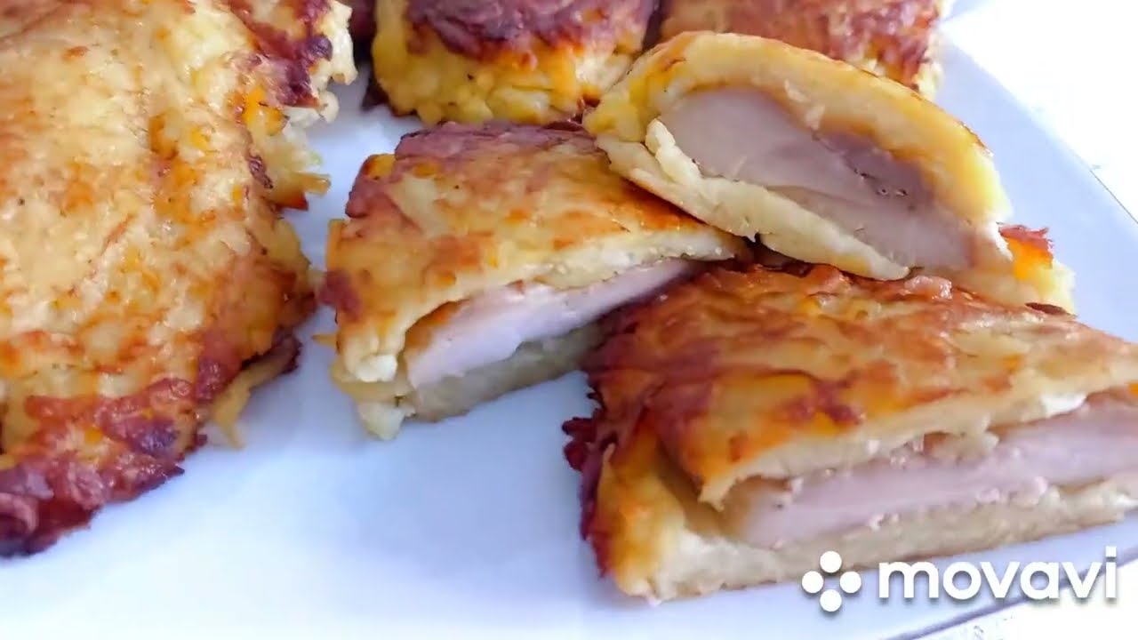 КУРИНЫЕ, ОТБИВНЫЕ В КАРТОФЕЛЬНОЙ ШУБКЕ.