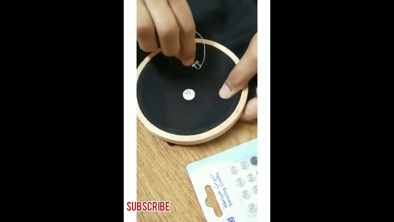 How to stitch button and hooks