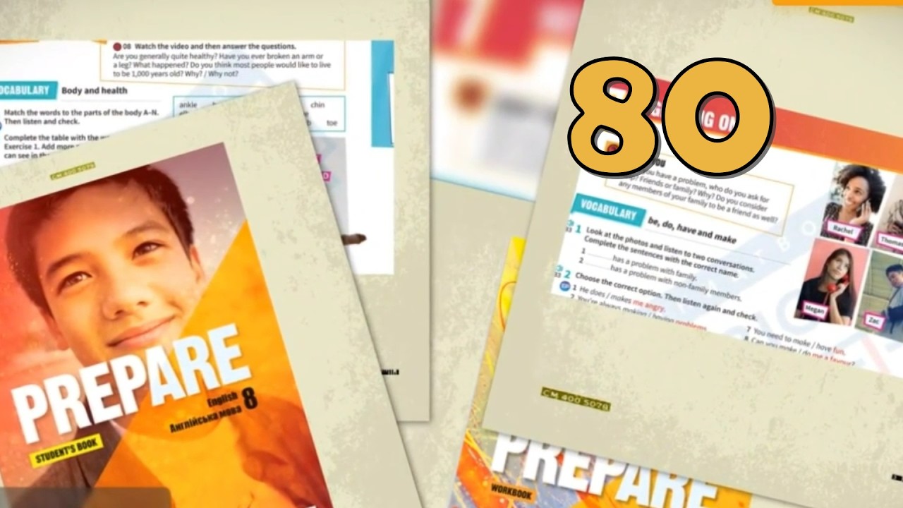 Prepare 8 НУШ Unit 14 On screen. Vocabulary p. 80 Student's Book