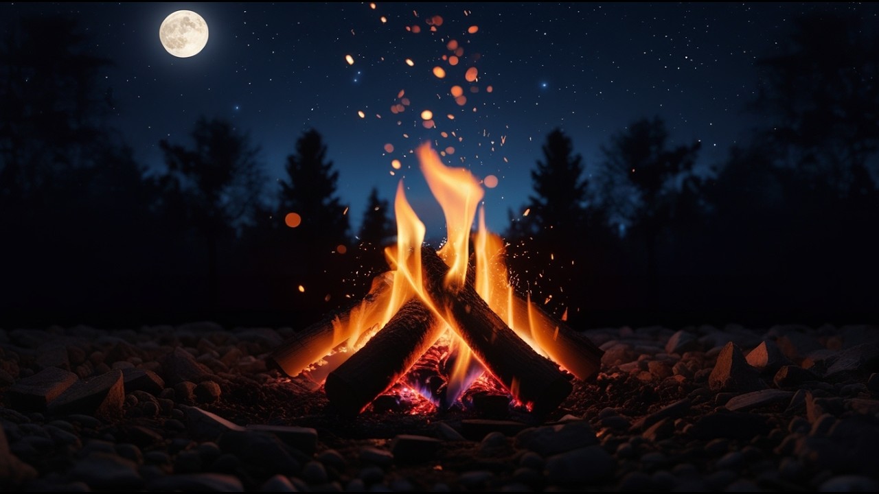 Evening Hearth: 30 Minutes of Pure Crackling Fire for Cozy Calm & Warmth