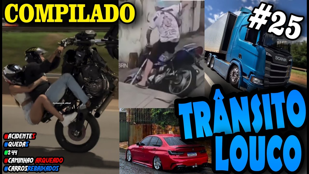 TRÂNSITO LOUCO #25 #carros #motos #caminhões #grau #carrosrebaixados