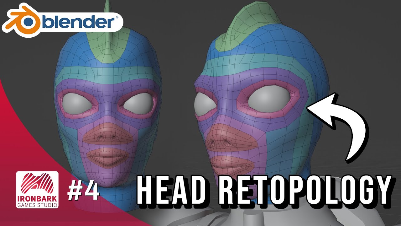 Узнайте, как сделать ретопологию головы | Рабочий процесс ретопологии в Blender