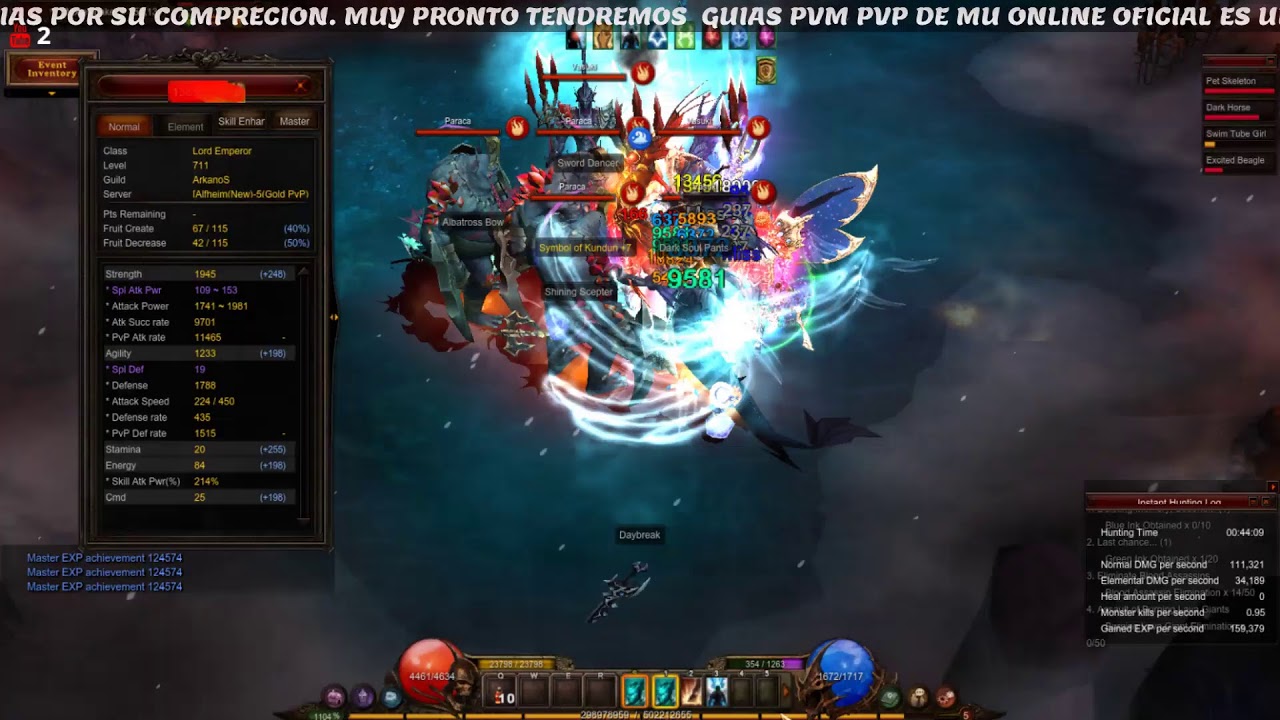 Mu online (Gmo)lvl up dl