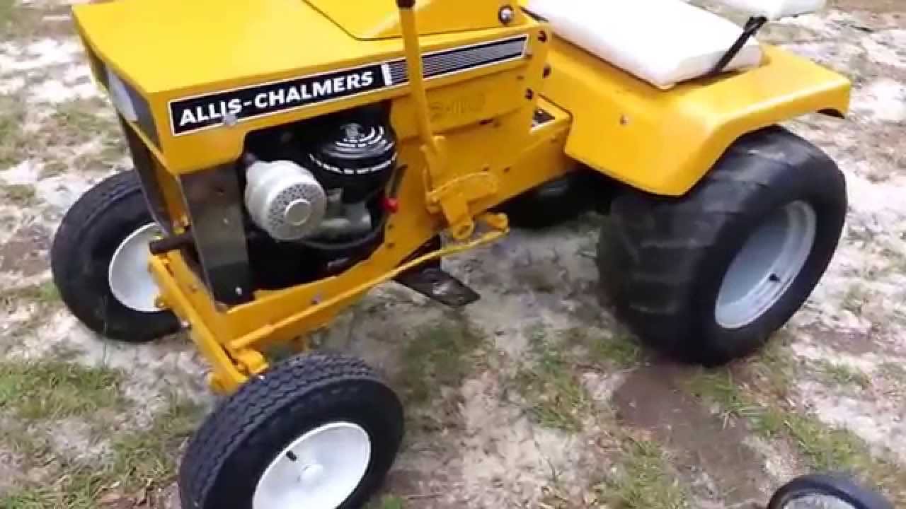 Allis Chalmers/ Simplicity garden tractor lineup.