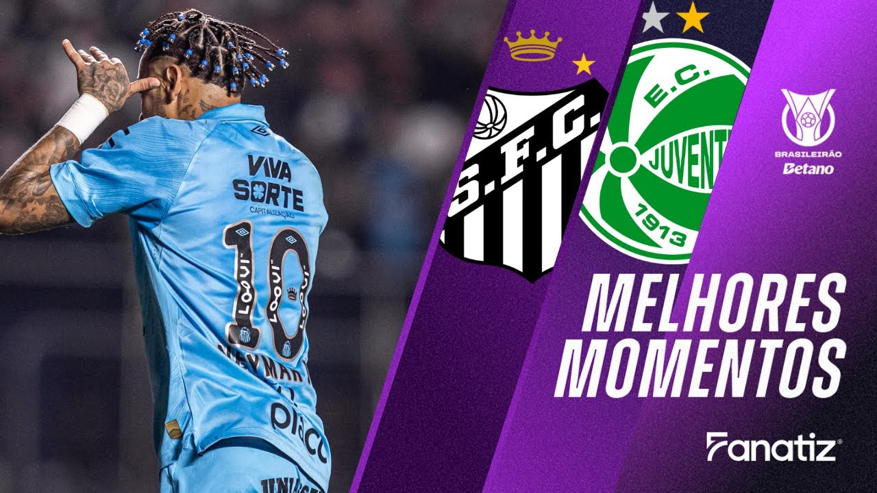 Santos 3 x 1 Juventude I Melhores momentos I Brasileirão 2025