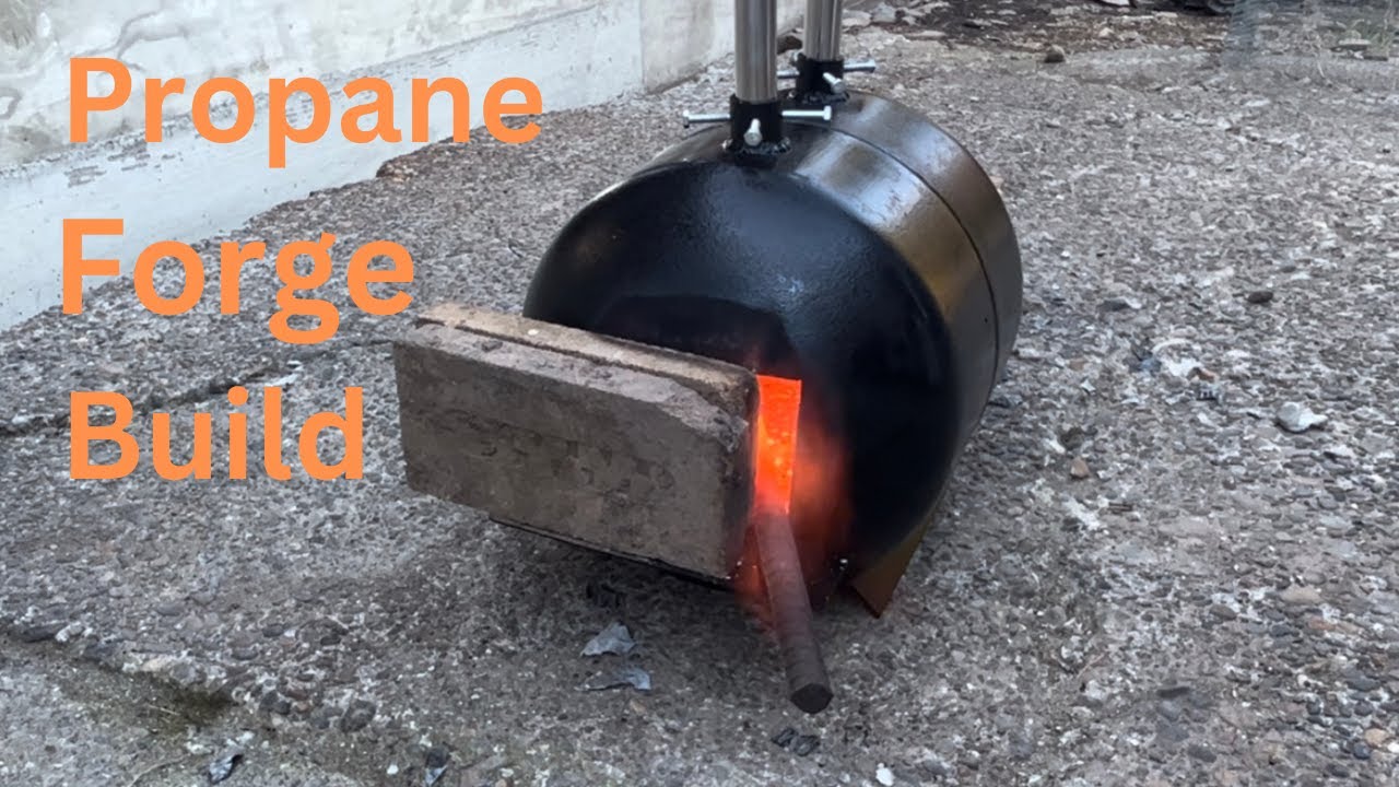 Building a propane forge form a propane tank.