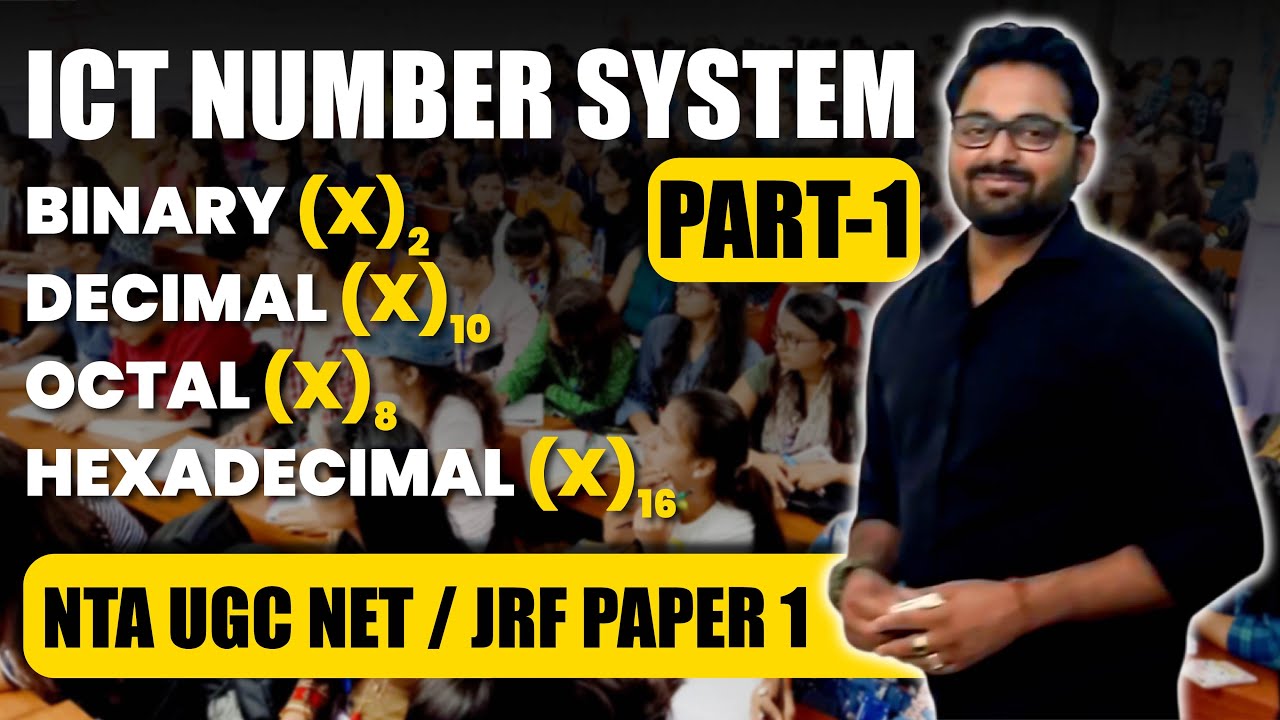 UGC NET JRF PAPER -1 Binary,Decimal,Octal,Hexadecimal, Conversion in Easy & short Tricks PART-1.