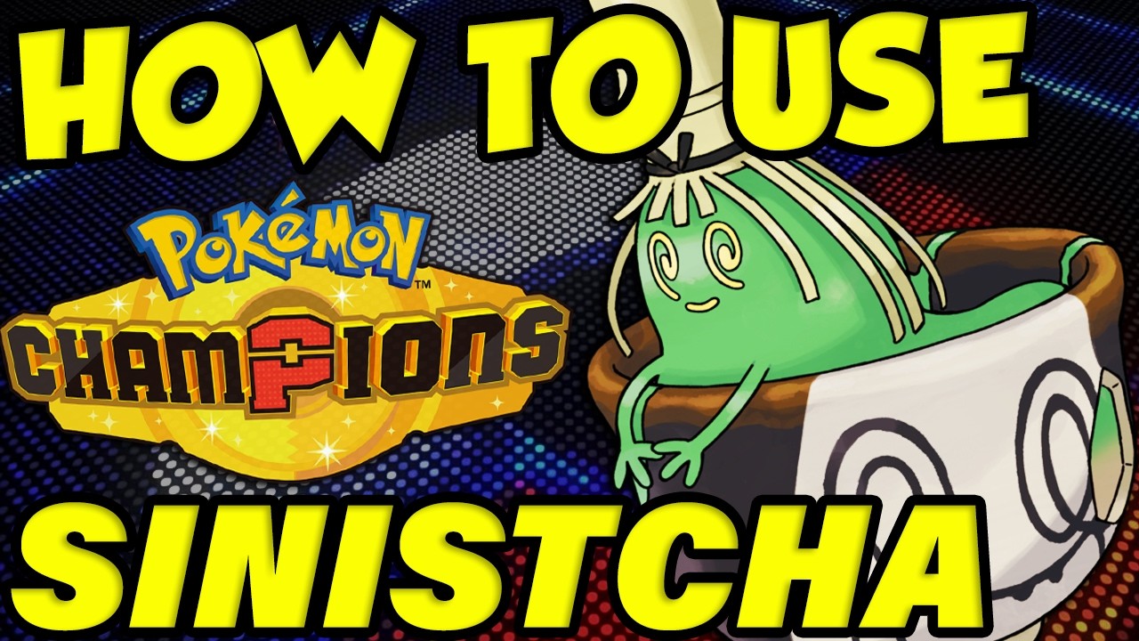 КАК ИСПОЛЬЗОВАТЬ СИНИСТЧУ В POKEMON CHAMPIONS! Руководство по набору приемов Синистчи | Лучшие сб...