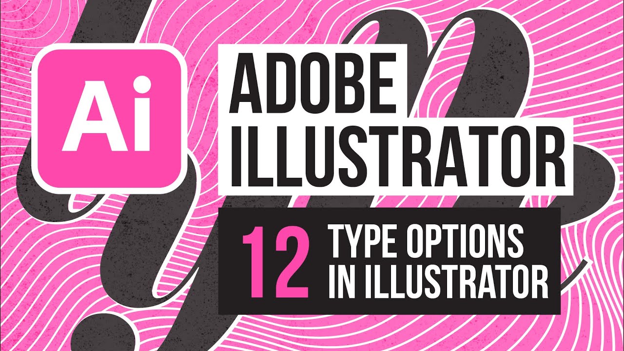 Type tool options in Adobe Illustrator.