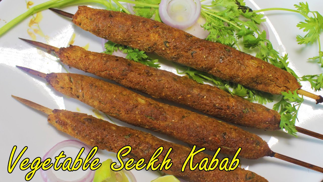 Veg Seekh Kabab | Quick And Easy Veg Starter / Appetizer | Crispy Snack Recipe