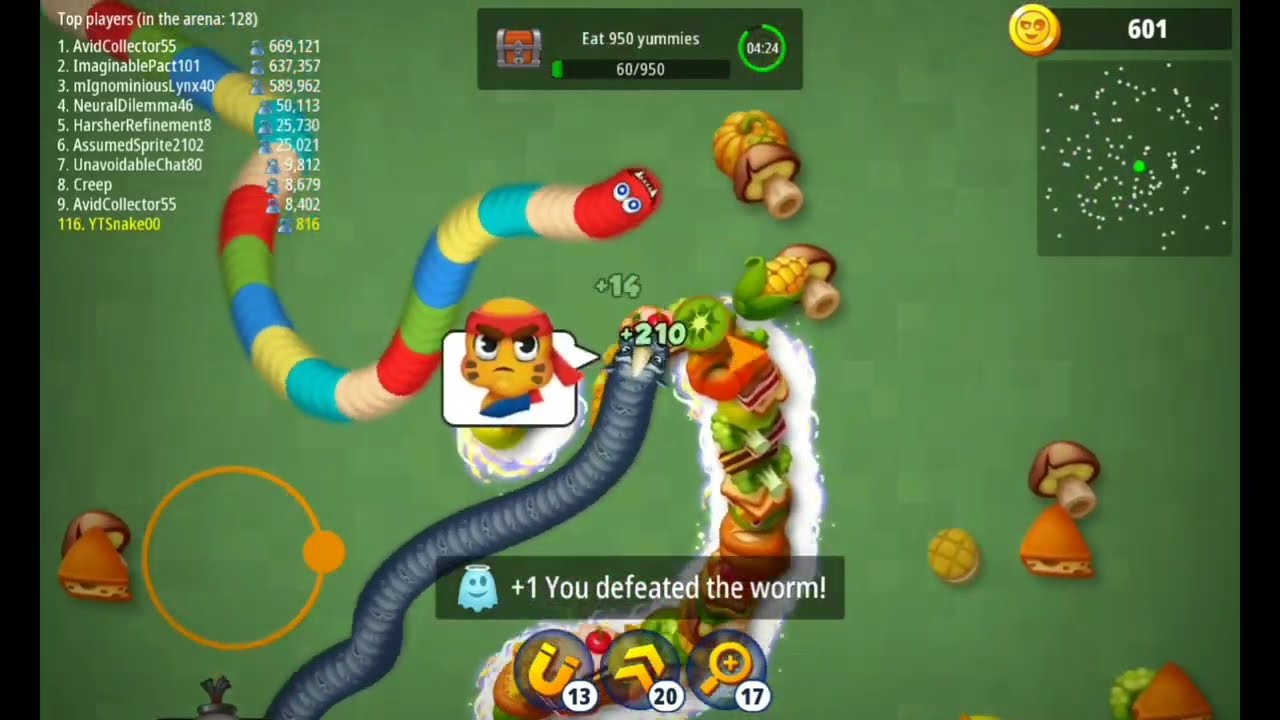 Wormszone.io | Rhino Snake OP Kill 😱 Big Snake Destroyed! |  slithersnake.io| Best Gameplay2026 |