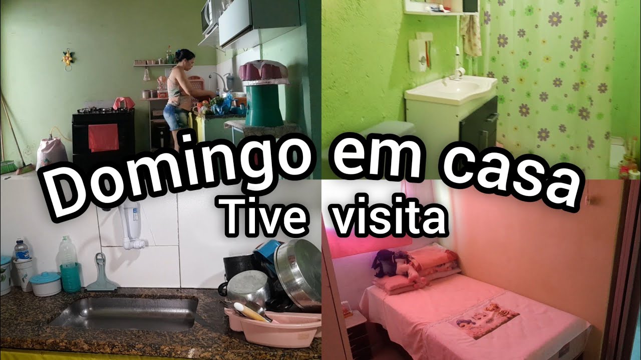 Nosso domingo  organizando a casa + recebi visita 