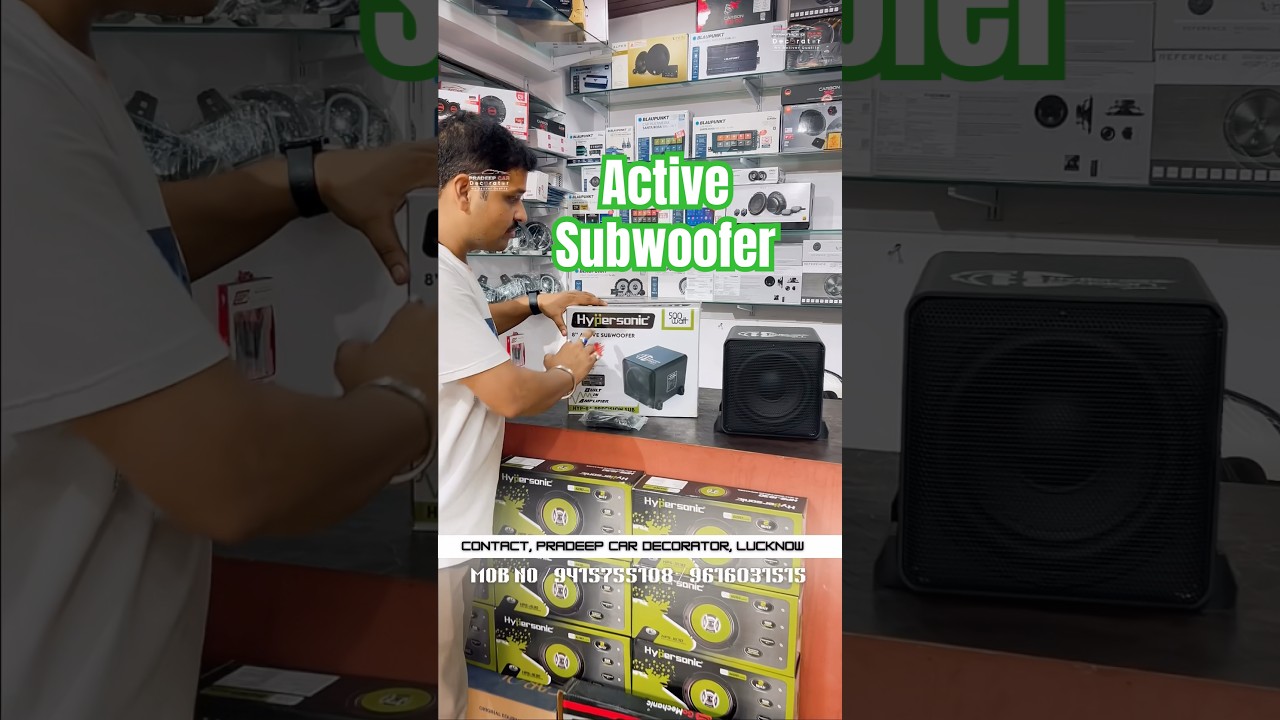 Best Active Subwoofer compact Bass your car #car #loudandclearcaraudio #subwoofer #shorts