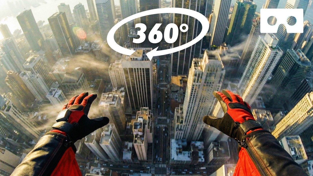 FALLING FROM SKYSCRAPER 360&deg; VR Experience - Virtual Reality Experience