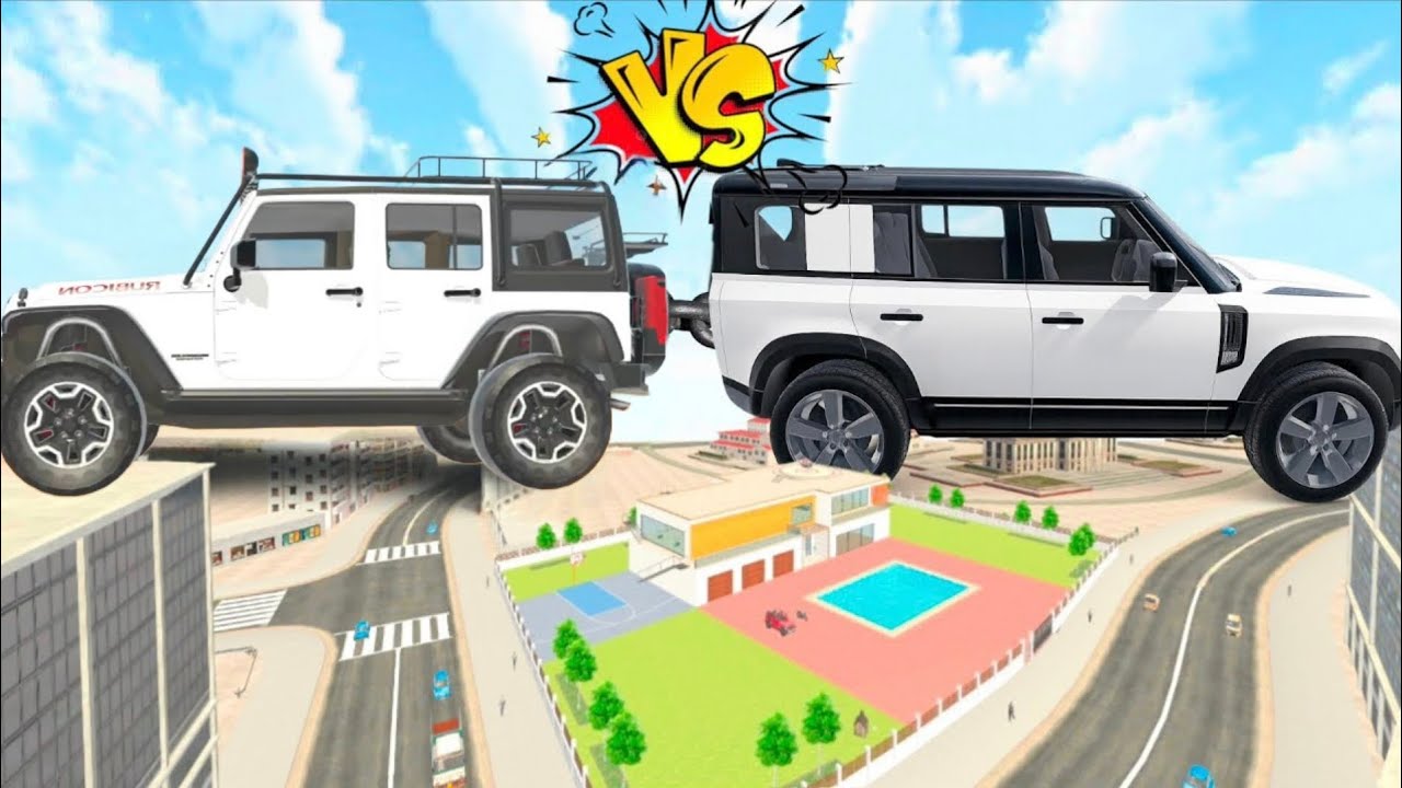 🎯Franklin Giant 🚗 Thar VS Jack 🚙 Giant Defender in Indian theft auto simulator 💥