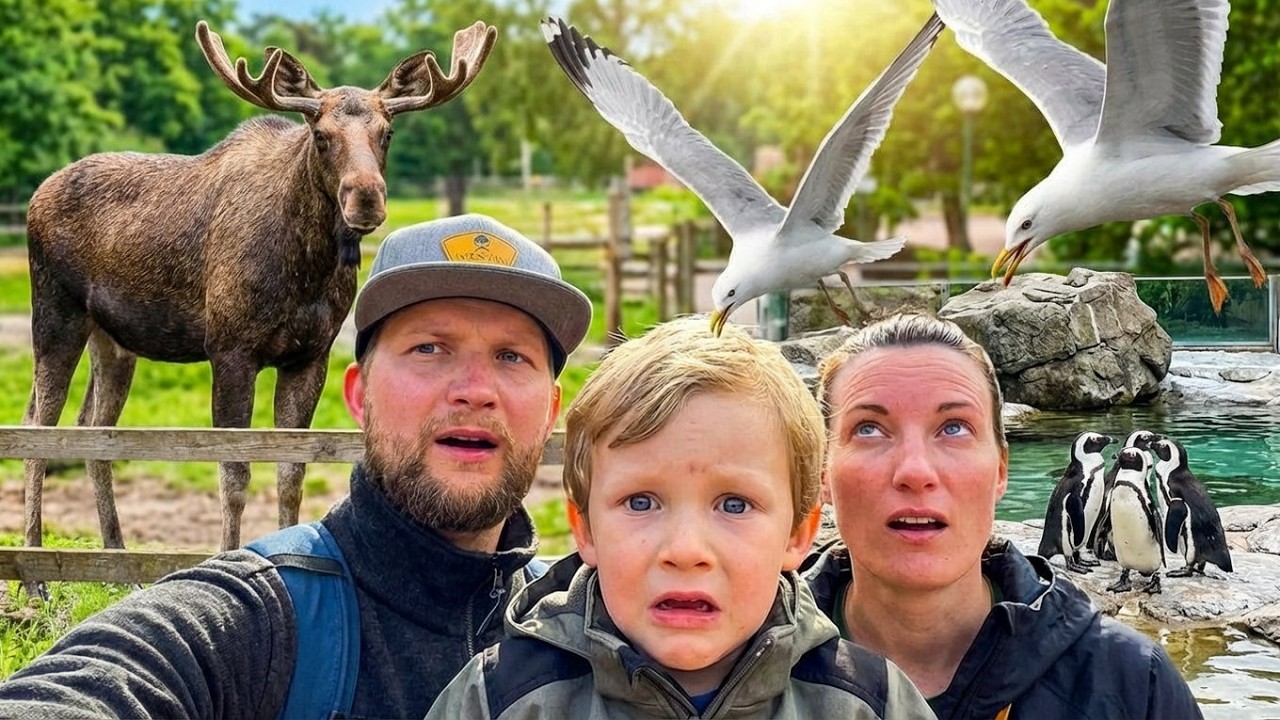 Göteborgs Största Park! Leker och tittar på djuren.