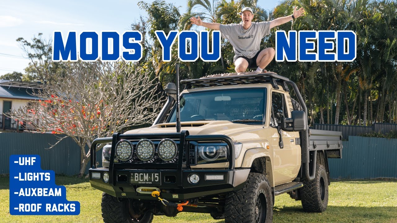 Making Our 79 Series ADVENTURE READY! UHF, Roof Racks & Auxbeam Install