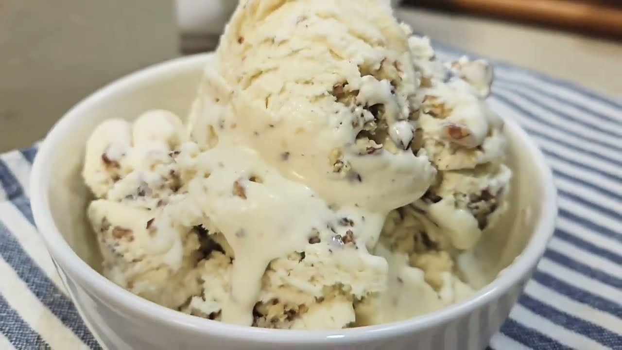 Easy BUTTER PECAN ICE CREAM