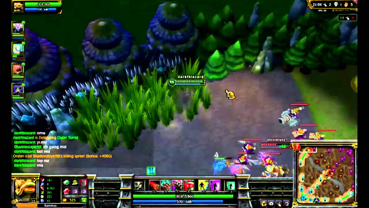 LoL- Chrome Rammus Full Game 2/3