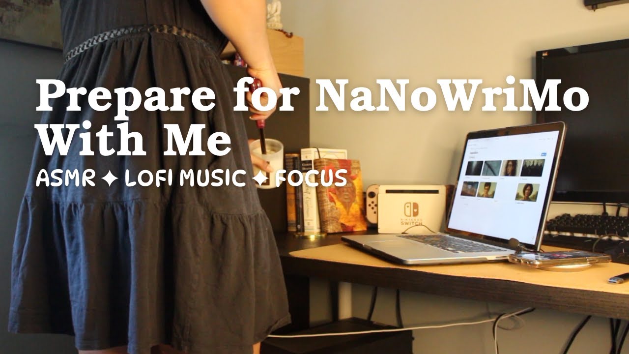 Short Write with Me / Preparing for NaNoWriMo / Lofi Ambiance