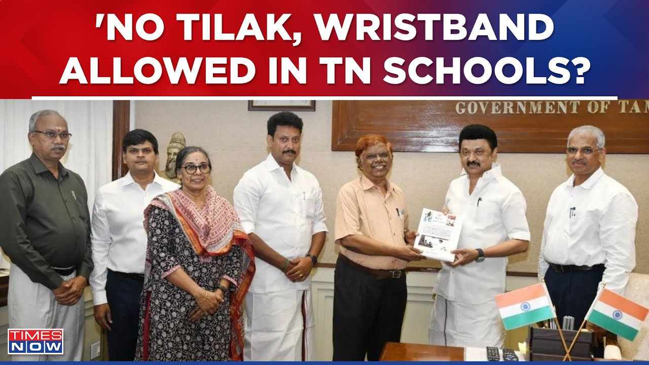 Tamil Nadu Committee Proposes 'No Tilak & Wristband' In Schools, BJP Condemns 'Anti Hindu' Move